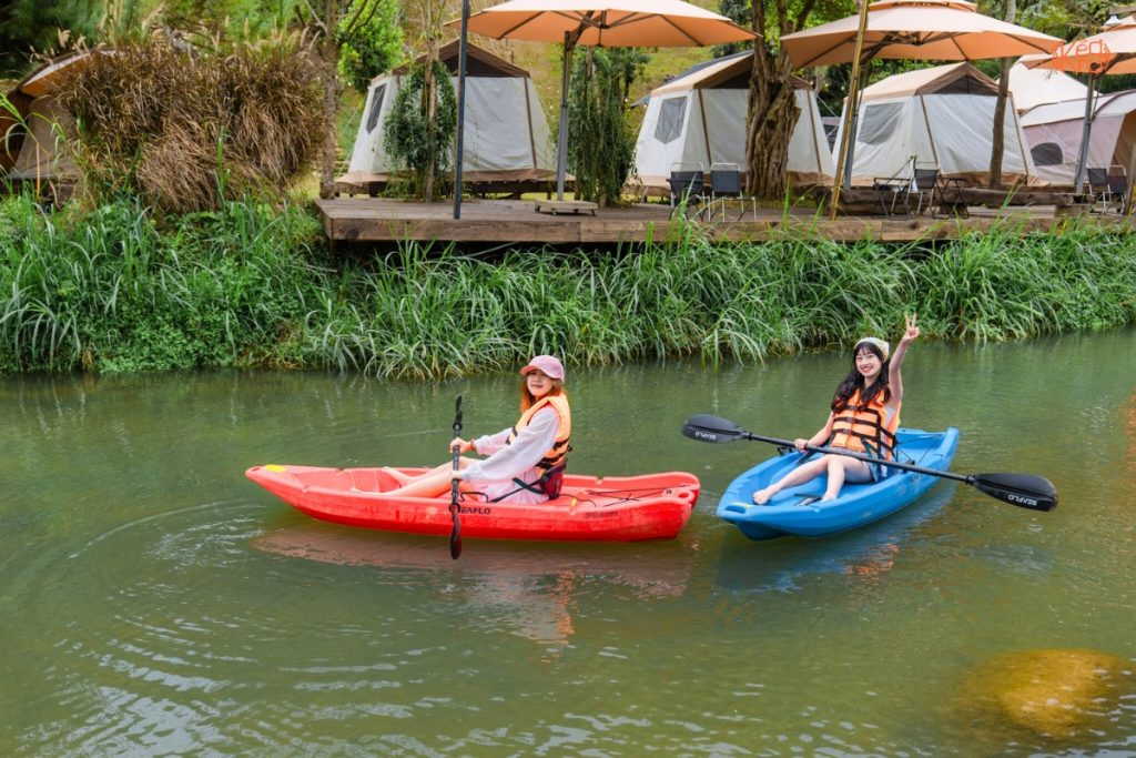 tour cheo thuyen kayak ho tuyen lam