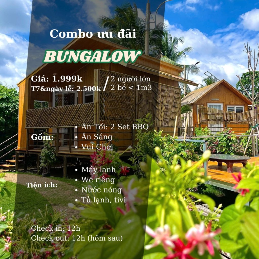 Goi Combo Bungalow Tai Riverside Glamping