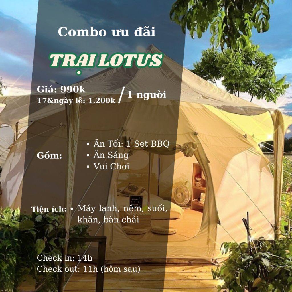 Goi Combo Trai Lotus Tai Riverside Glamping