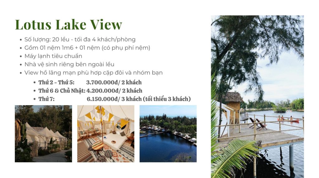 Goi Lotus Lake View Tai Hodota Binh Chau Resort Camping