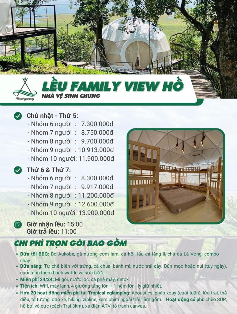 Goi leu family Tropical Eglamping